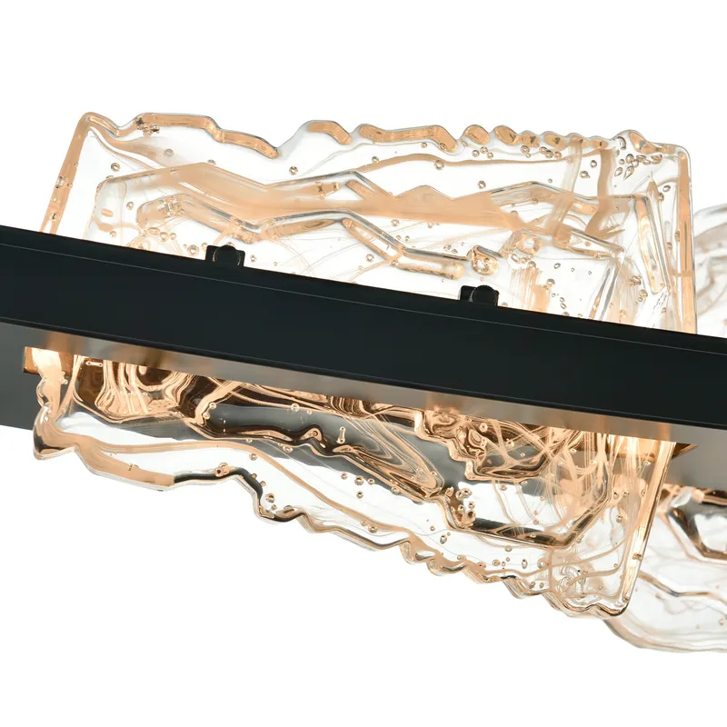 Arcus Chandeliers Integrated LED Black Glass — Modern Lights LED Pendant Lights 50.0W 2700K