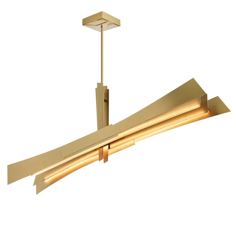 Solara Chandeliers Brass Finish 72in LED — Modern Lights LED Pendant Lights 45.0W 