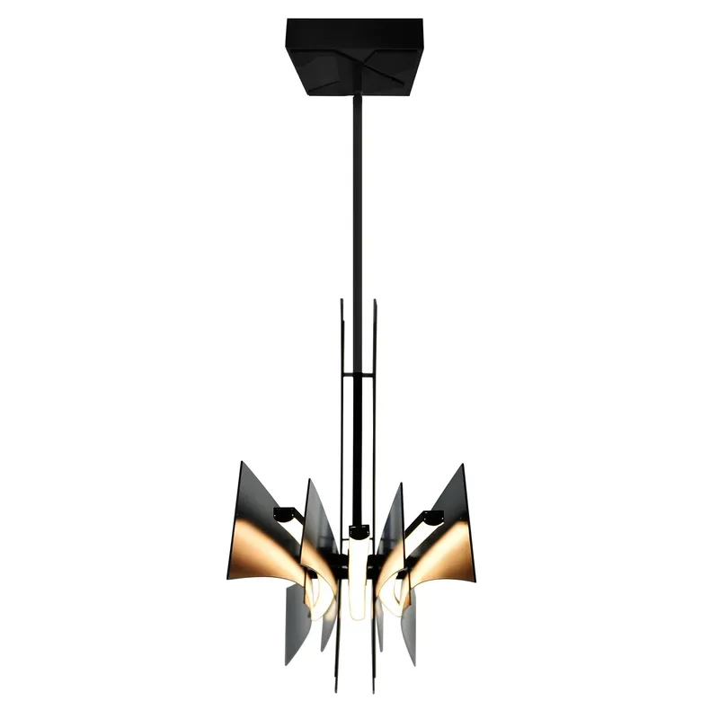 Solara Chandeliers Integrated LED Black 50in — Modern Lights LED Pendant Lights 30.0W 