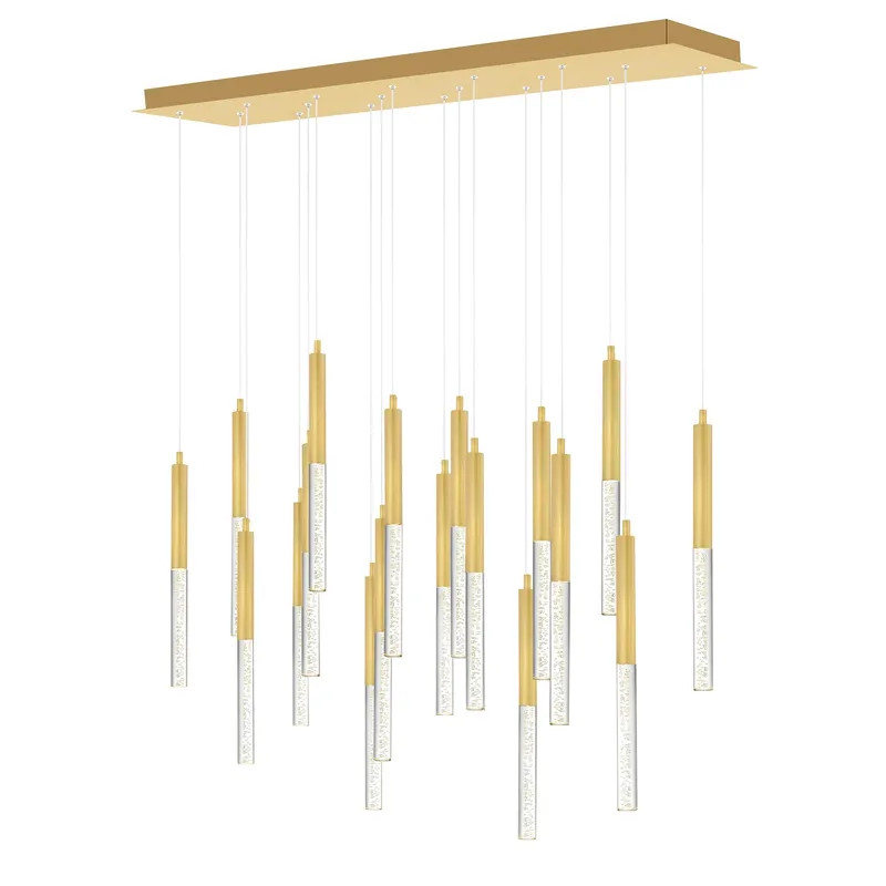 Dragonswatch Chandeliers Satin Gold LED — Modern Lights LED Pendant Lights 32.0W 