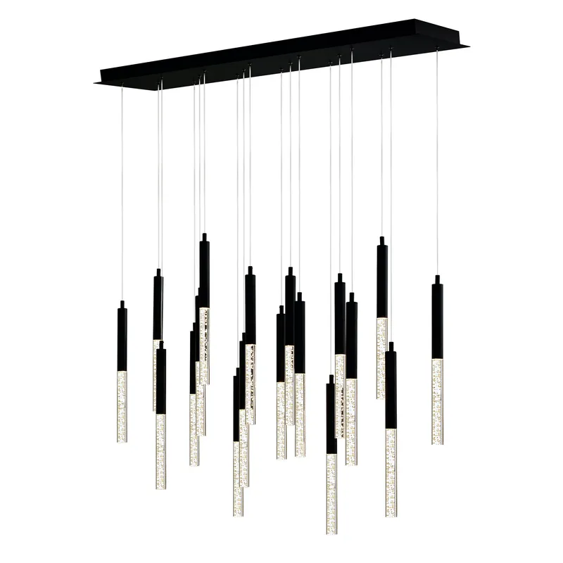 Dragonswatch Chandeliers 48 Black Integrated LED — Modern Lights LED Pendant Lights 32.0W 