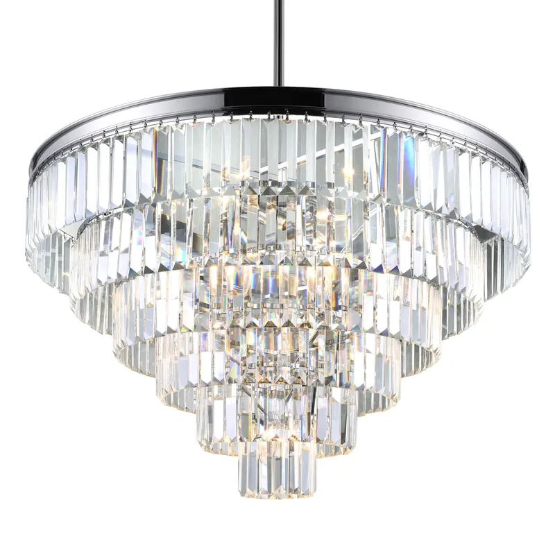 Weiss Chandeliers 12 Light Chrome — Modern Lights LED Pendant Lights 60.0W 