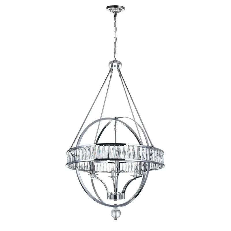 Arkansas Chandelier Chrome 6 Lights — Modern Lights LED Pendant Lights 60.0W 
