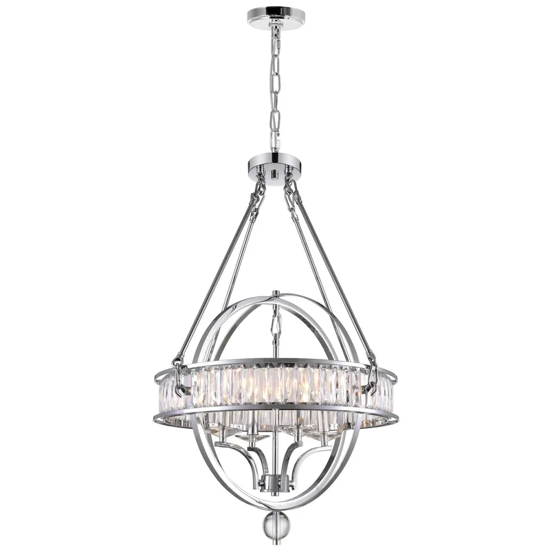 Arkansas Chandeliers 4 Light Chrome Finish — Modern Lights LED Pendant Lights 60.0W 