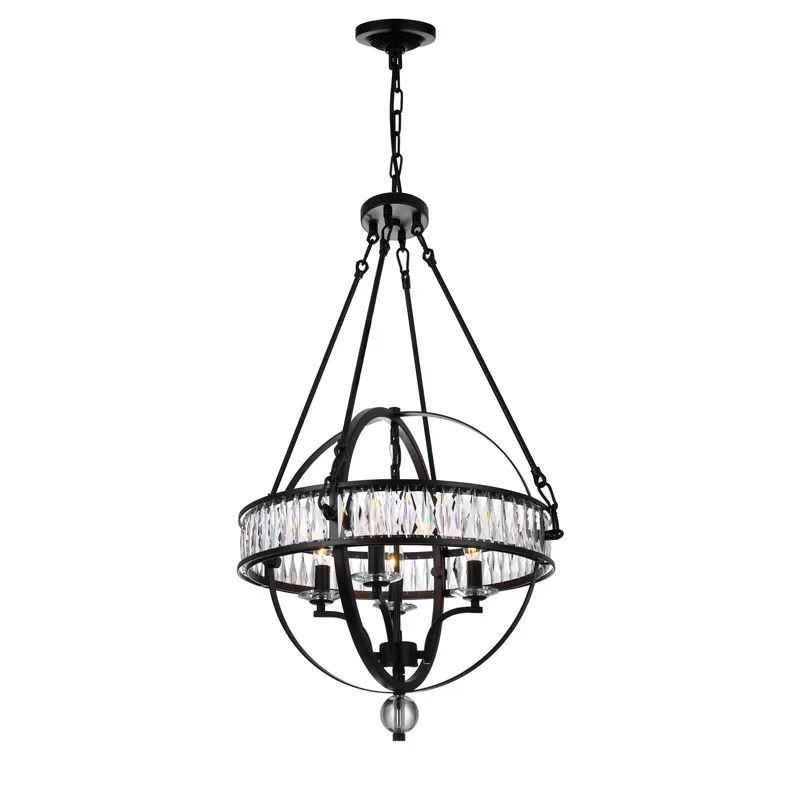 Arkansas Chandeliers Black 4 Light — Modern Lights LED Pendant Lights 60.0W 2200K