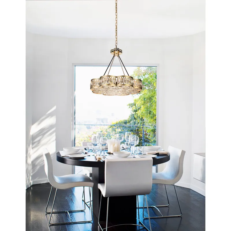 Nova Chandeliers Champagne 8 Lights — Modern Lights LED Pendant Lights 40.0W 