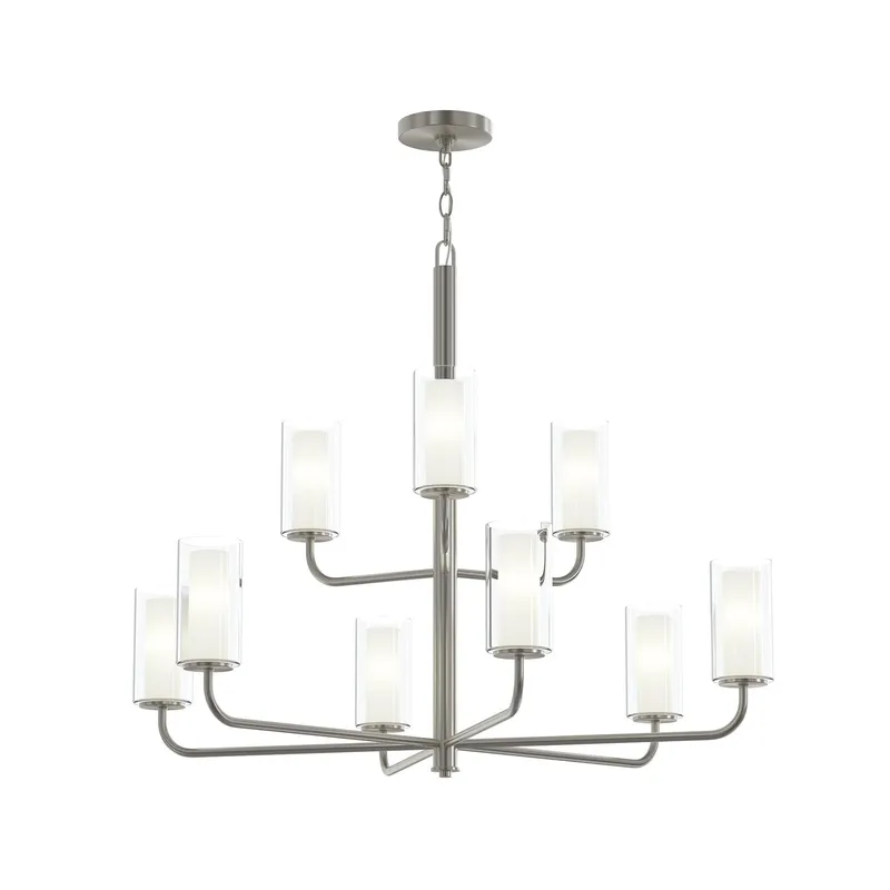Mack Nine-Light Two-Tier Chandelier with Layered Glass Shades — Progress Lighting LED Landscape Lights  