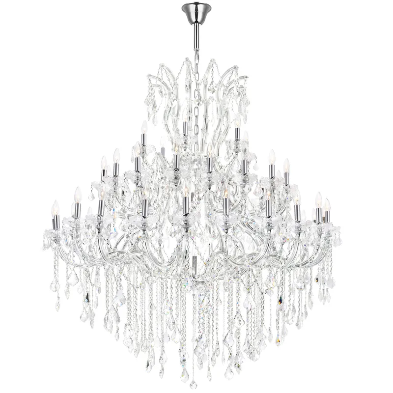 Maria Chandeliers 49 Light Chrome Crystal — Modern Lights LED Pendant Lights 40.0W 