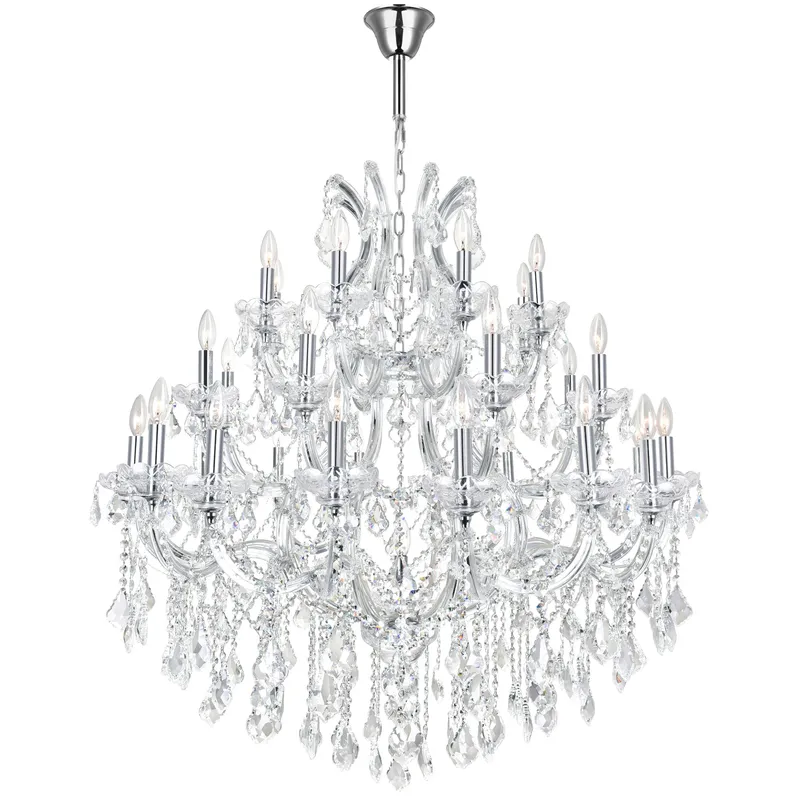 Maria Chandeliers 33 Lights Chrome Finish — Modern Lights LED Pendant Lights 60.0W 