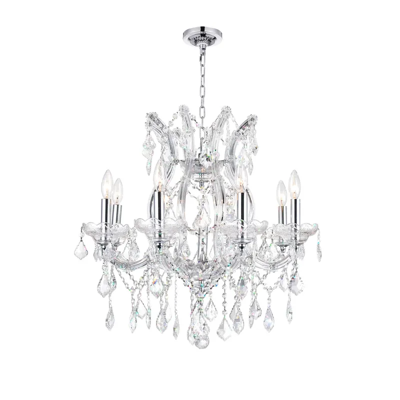 Maria Chandeliers 9 Lights Chrome Crystal — Modern Lights LED Pendant Lights 60.0W 
