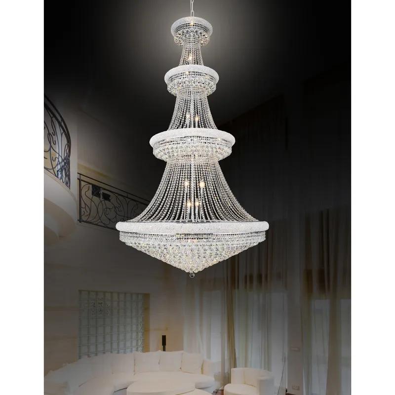 Empire Chandeliers Chrome 42 Lights — Modern Lights LED Pendant Lights 40.0W 