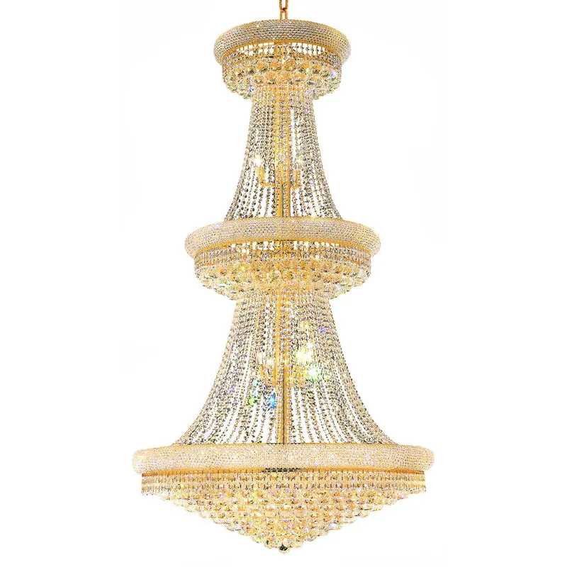 Empire Chandeliers 38 Light Gold Finish — Modern Lights LED Pendant Lights 60.0W 