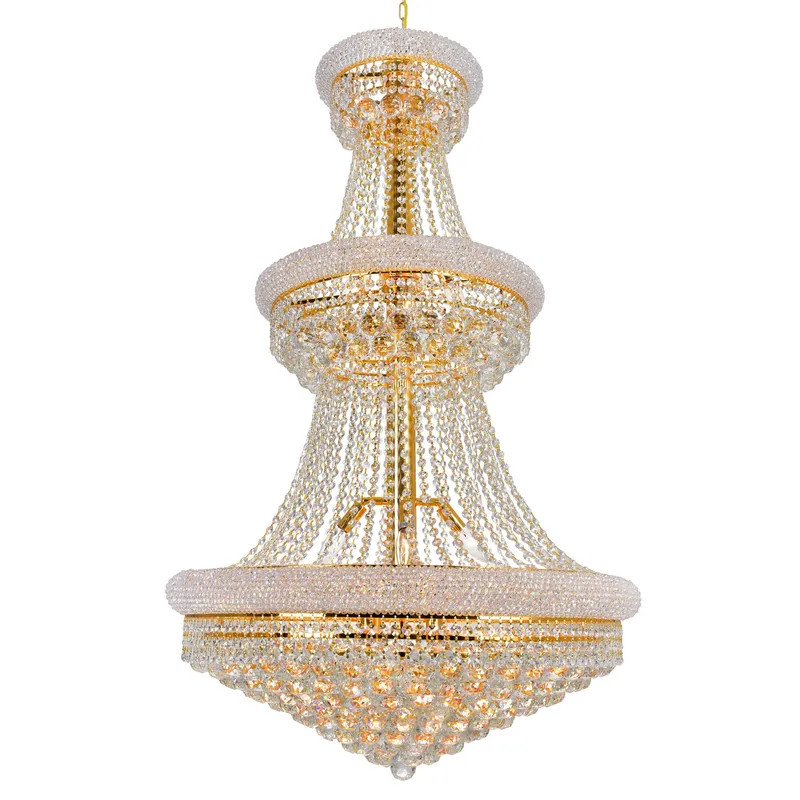 Empire Chandeliers 32 Light Gold Finish — Modern Lights LED Pendant Lights 60.0W 