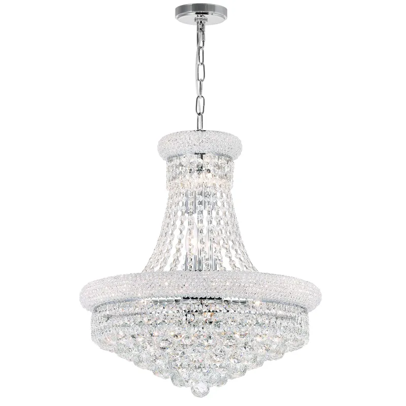 Empire Chandeliers 14 Light Chrome Crystals — Modern Lights LED Pendant Lights 60.0W 