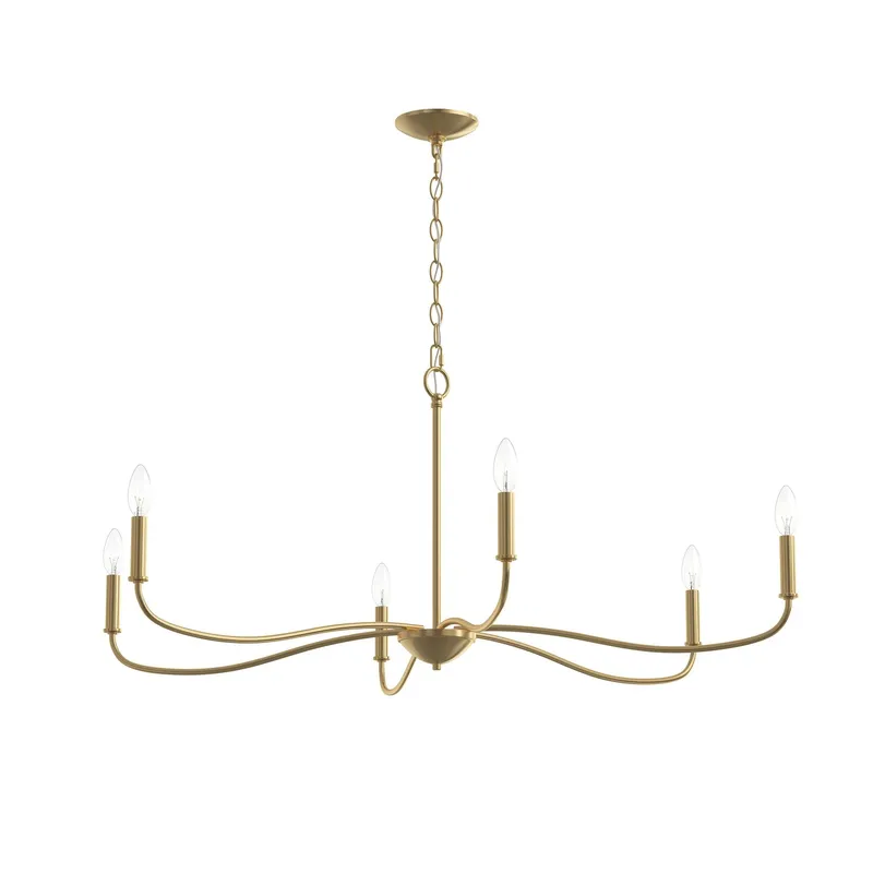 Ilia 6-Light Extra Large Chandelier — Progress Lighting LED Landscape Lights  