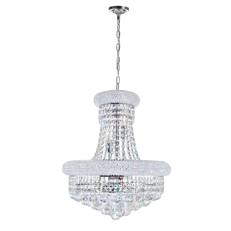 Empire Chandeliers 8 Light Chrome Crystal — Modern Lights LED Pendant Lights 60.0W 
