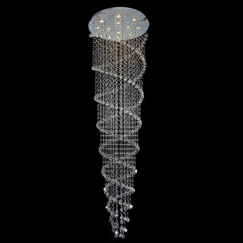 Double Chandeliers Chrome 12 Lights — Modern Lights LED Pendant Lights 35.0W 