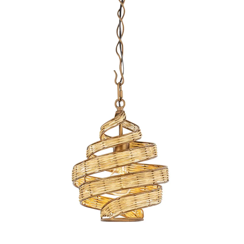Flow 1 Light Twist Mini Pendant — Modern Lights LED Pendant Lights 14.0W 