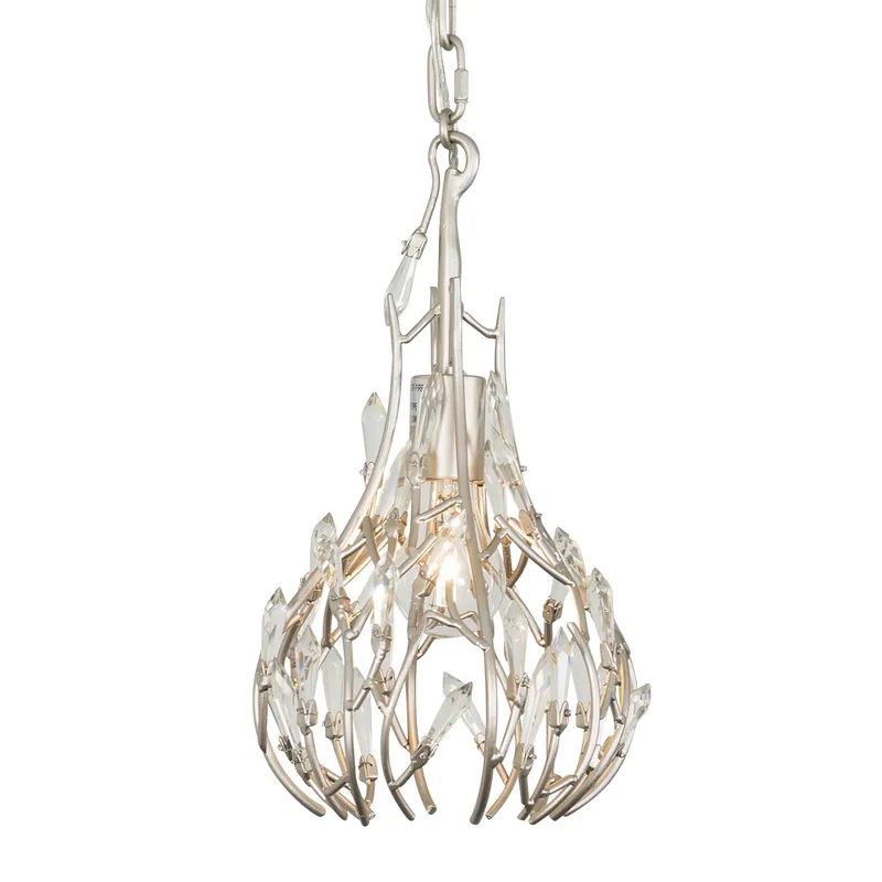 Bask 1 Light Crystal Mini Pendant — Modern Lights LED Pendant Lights 100.0W 