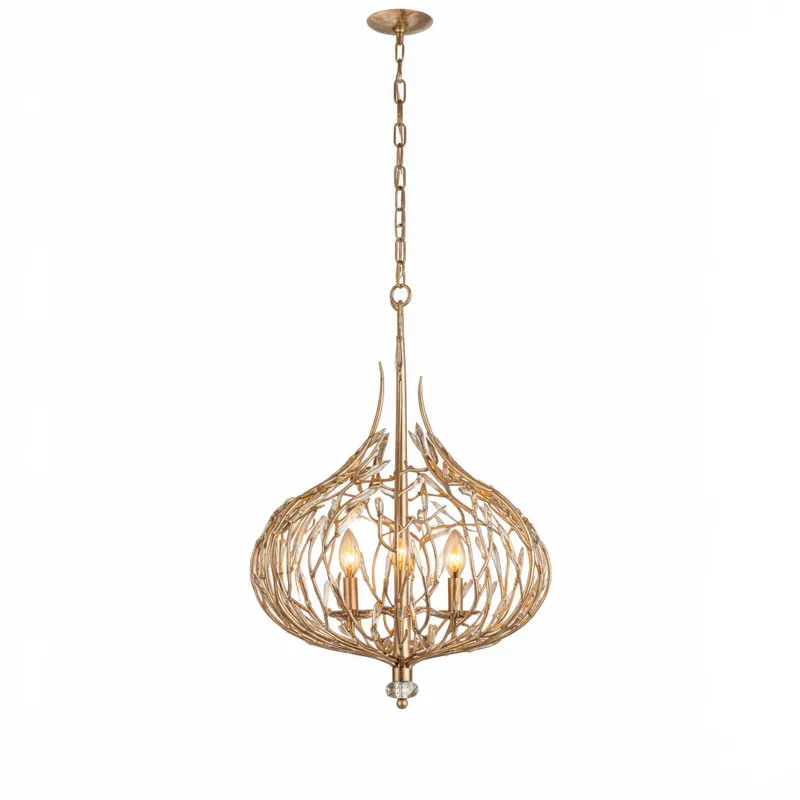 Bask 3 Light Crystal Pendant — Modern Lights LED Pendant Lights 180.0W 