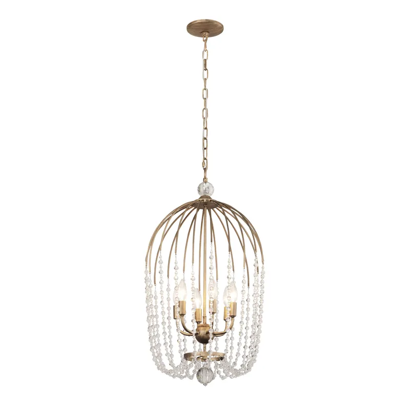 Voliere 6 Light Crystal Pendant — Modern Lights LED Pendant Lights 360.0W 