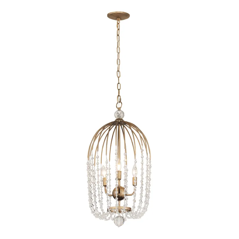 Voliere 3 Light Crystal Tall Pendant — Modern Lights LED Pendant Lights 180.0W 
