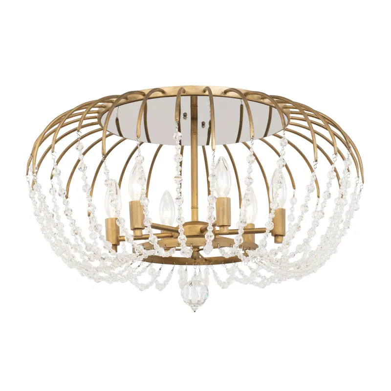 Voliere 6 Light Semi-Flush Mount — Modern Lights LED Ceiling Lights 360.0W 