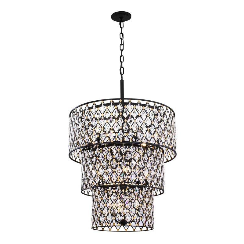 Windsor 13 Light 3-Tier Crystal Chandelier — Modern Lights LED Pendant Lights 780.0W 