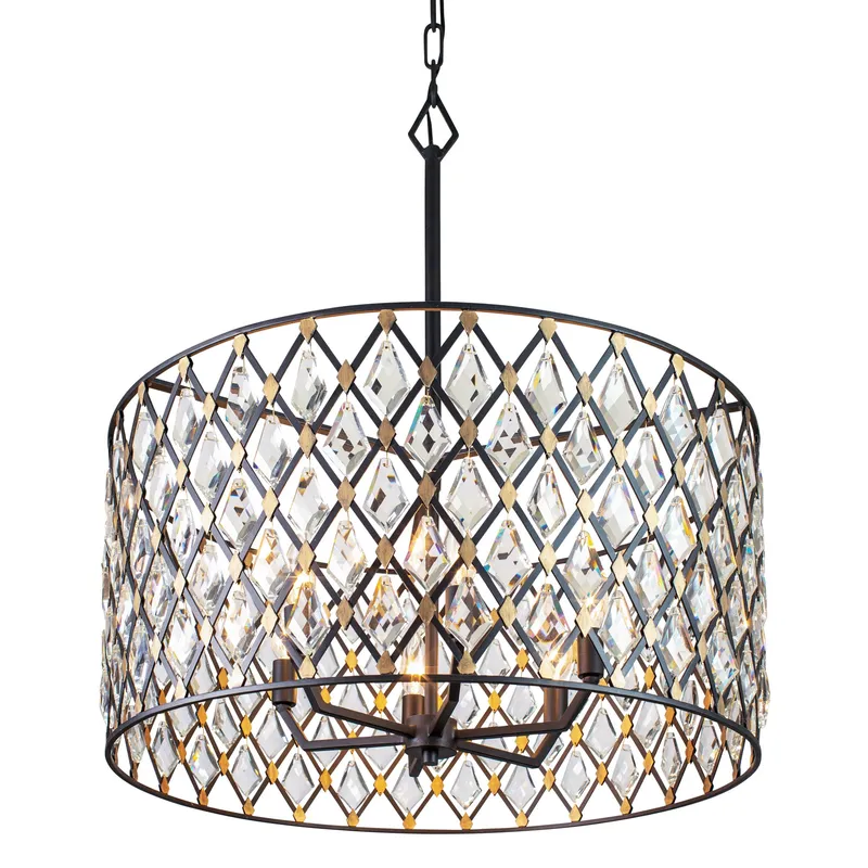 Windsor 6 Light Crystal Pendant — Modern Lights LED Pendant Lights 360.0W 