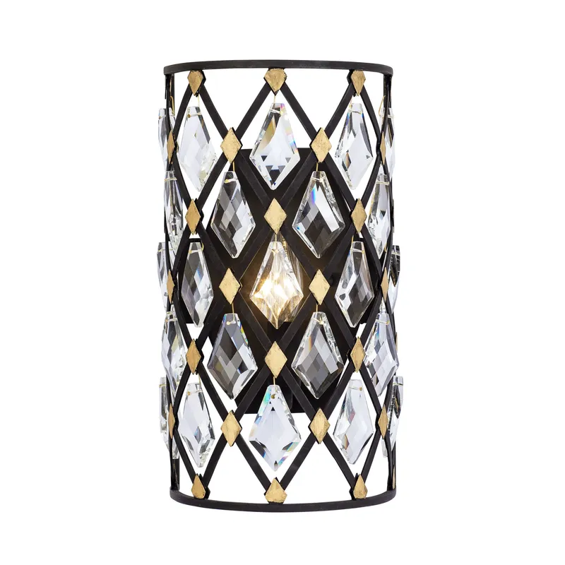 Windsor 1 Light Crystal Wall Sconce — Modern Lights LED Wall Lights 60.0W 