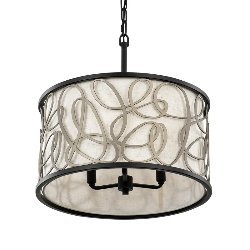 Scribble 3 Light Convertible Pendant/Semi-Flush — Modern Lights LED Pendant Lights 180.0W 