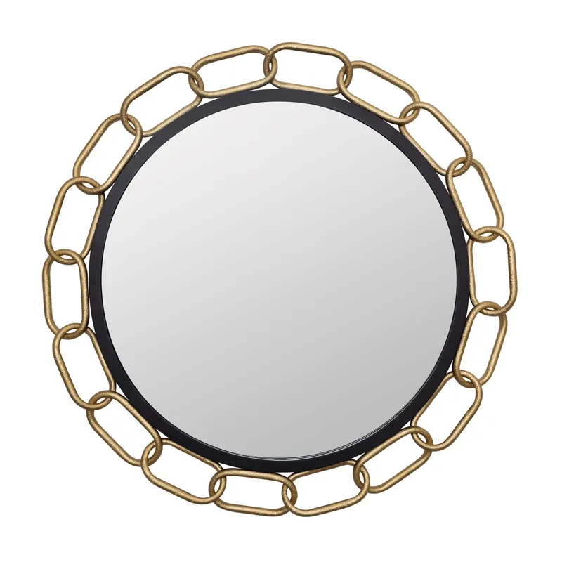Chains of Love 30-in Round Wall Mirror — Modern Lights LED Canopy Lights  