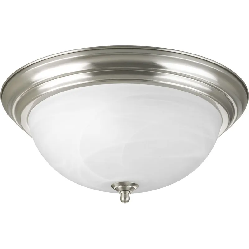 Three-Light Dome Glass 15-1/4" Close-to-Ceiling — Progress Lighting LED Smart & Connected Lighting  