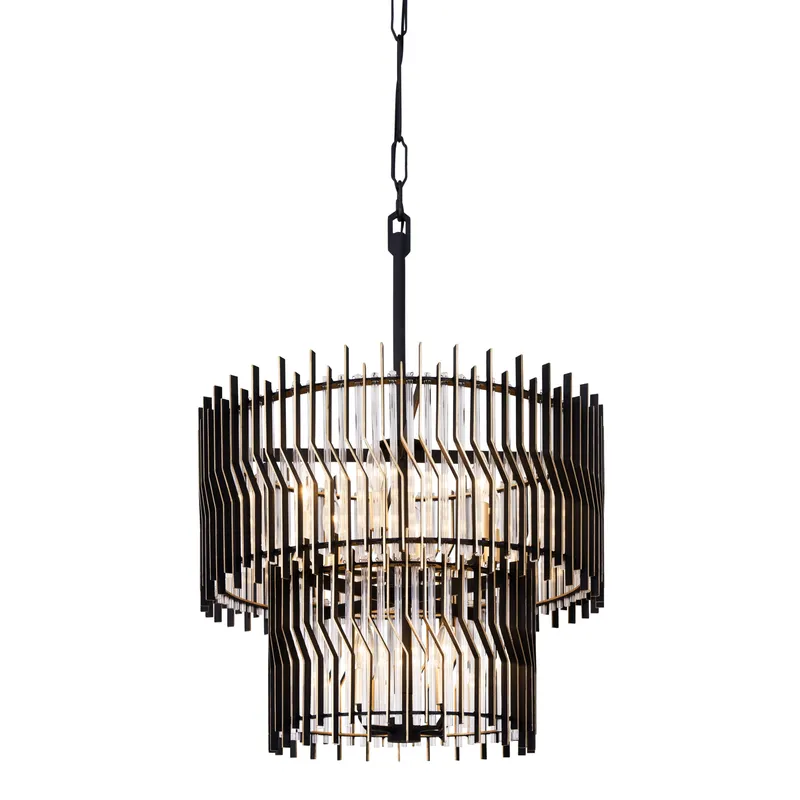 Park Row 10 Light 2-Tier Chandelier — Modern Lights LED Pendant Lights 50.0W 