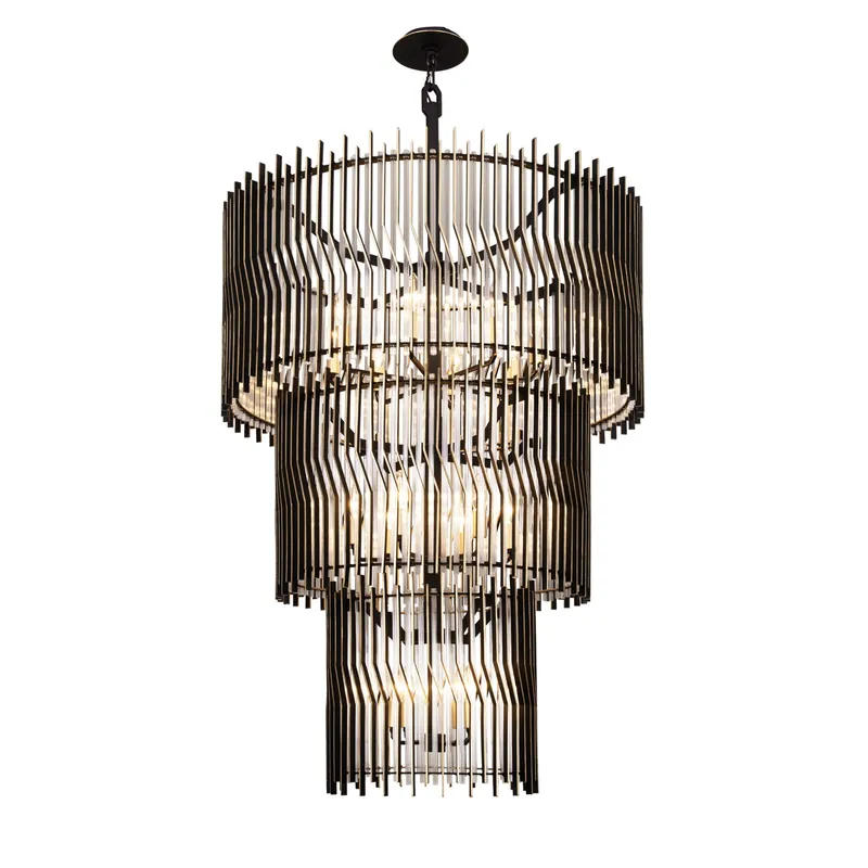 Park Row 18 Light 3-Tier Chandelier — Modern Lights LED Pendant Lights 90.0W 