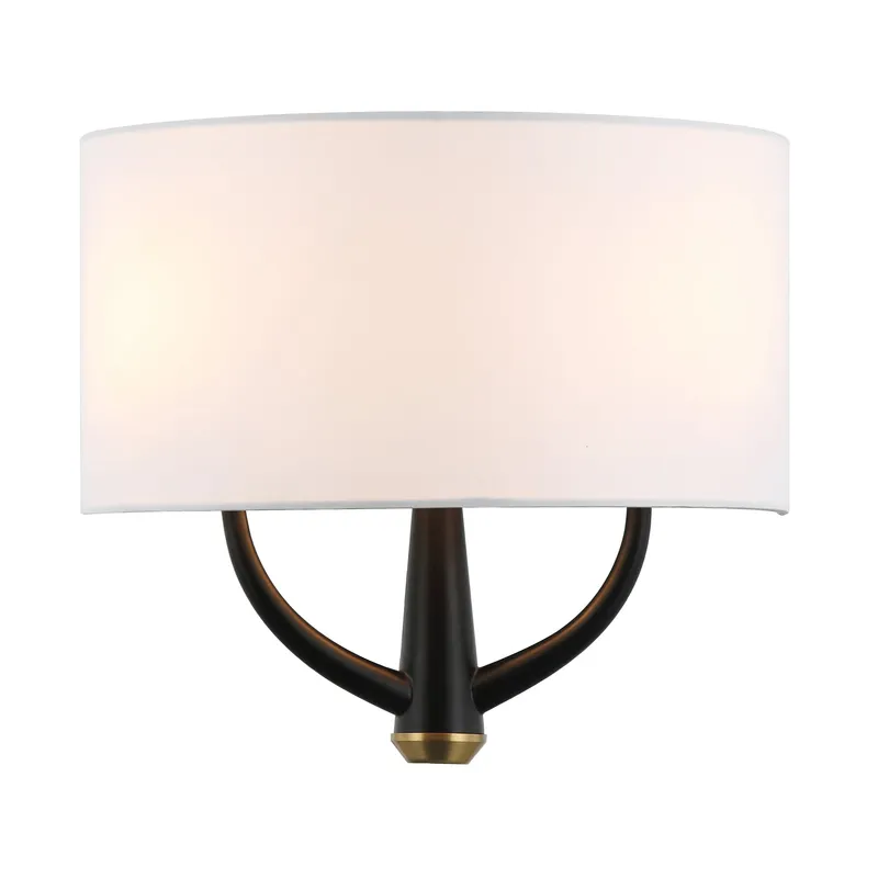 Patchwork 2 Light Satin Brass Wall Sconce — Modern Lights LED Wall Lights 10.0W 