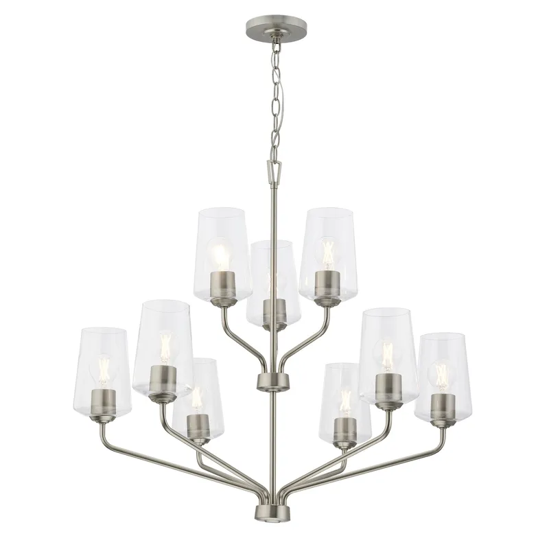 Celino Nine-Light Chandelier — Progress Lighting LED Landscape Lights  