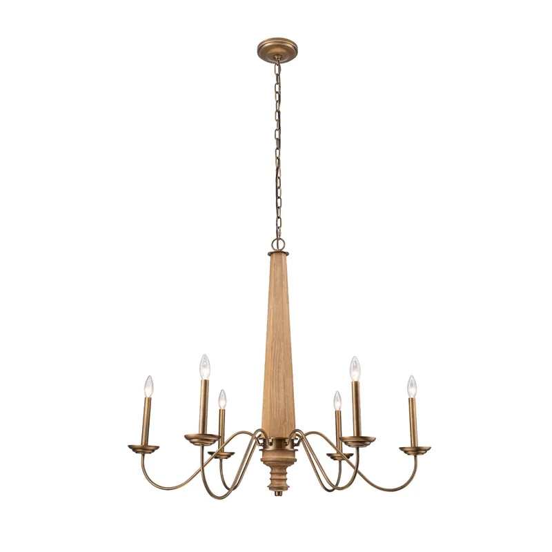 Dinner at 6 Light Chandelier — Modern Lights LED Pendant Lights 30.0W 