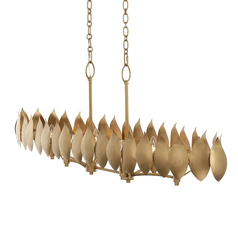 Petal Reign 6 Light Linear Pendants — Modern Lights LED Linear Lights 30.0W 