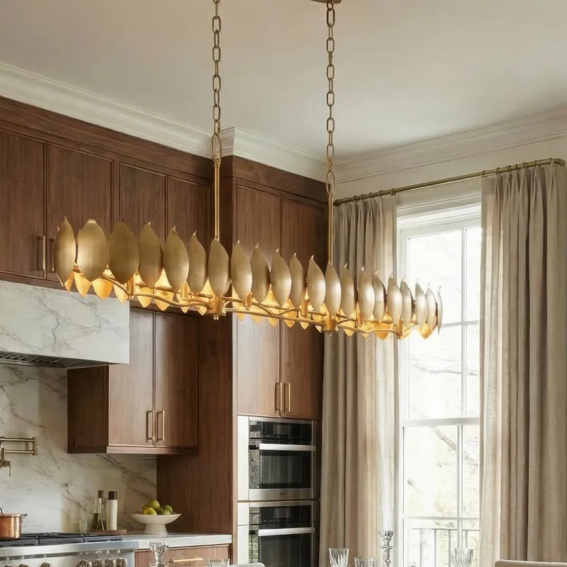 Petal Reign 8 Light Linear Pendants — Modern Lights LED Linear Lights 40.0W 
