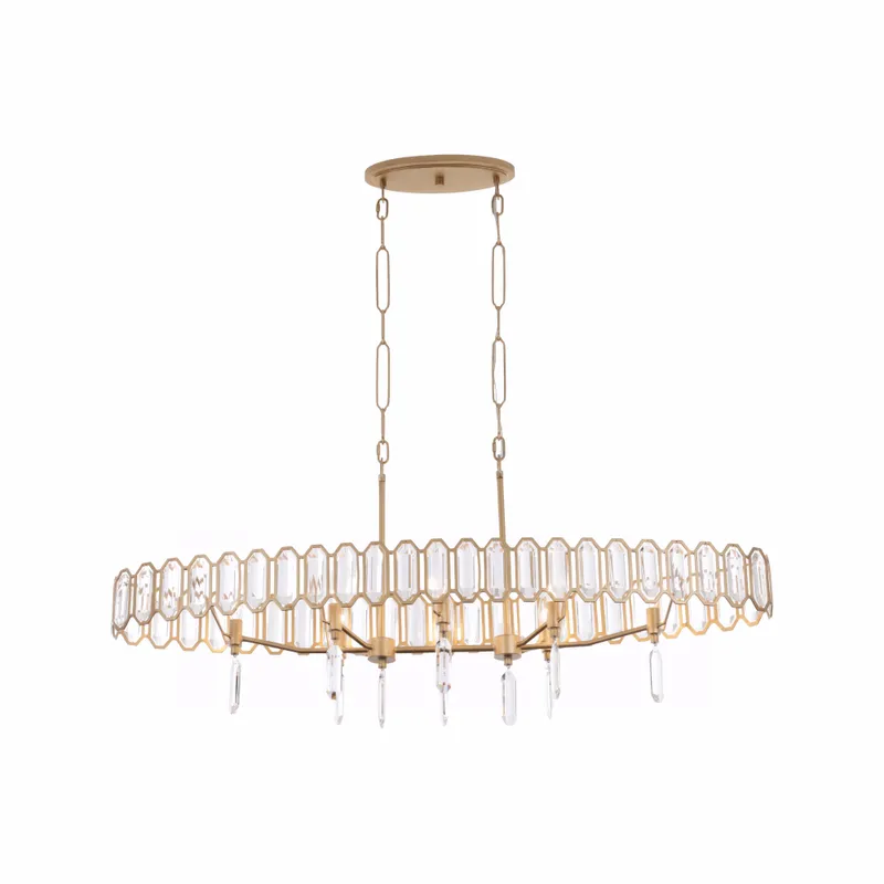 Drama Club 8 Light Linear Pendant — Modern Lights LED Linear Lights 40.0W 