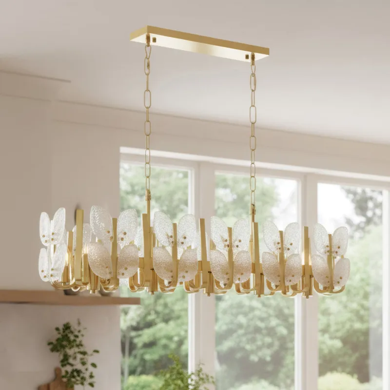 Brass Tax 12 Light Linear Chandelier — Modern Lights LED Linear Lights 120.0W 
