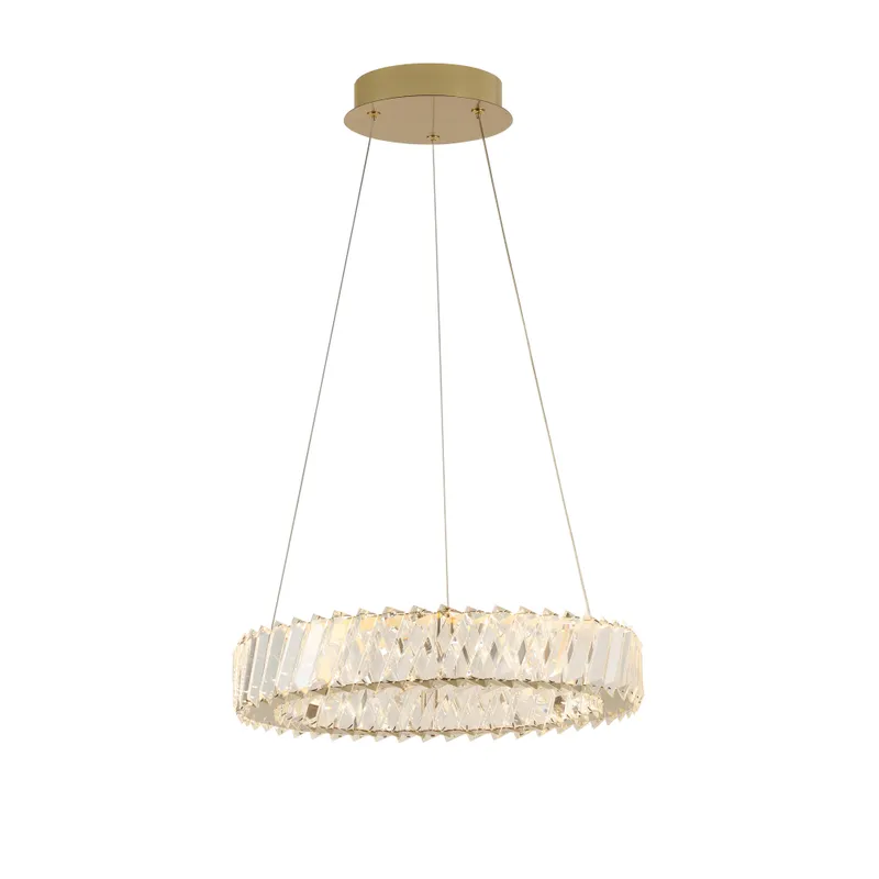 Golden Ratio 16 inch LED Crystal Pendant — Modern Lights LED Pendant Lights  