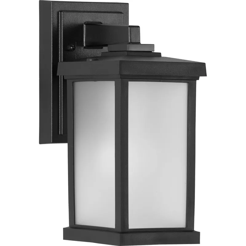 Trafford Non-Metallic Lantern Collection One-Light Frosted Shade Outdoor Wall Lantern Light — Progress Lighting LED Wall Lights  