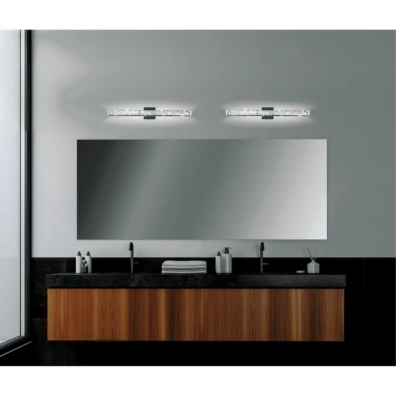 Milan Vanity Lights Integrated LED Chrome — Modern Lights LED Wall Lights 8.0W 