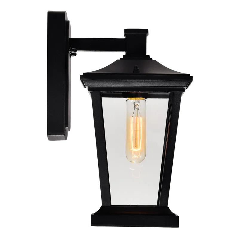 Leawood Outdoor Wall Lights 1 Light Black — Modern Lights LED Wall Lights 60.0W 