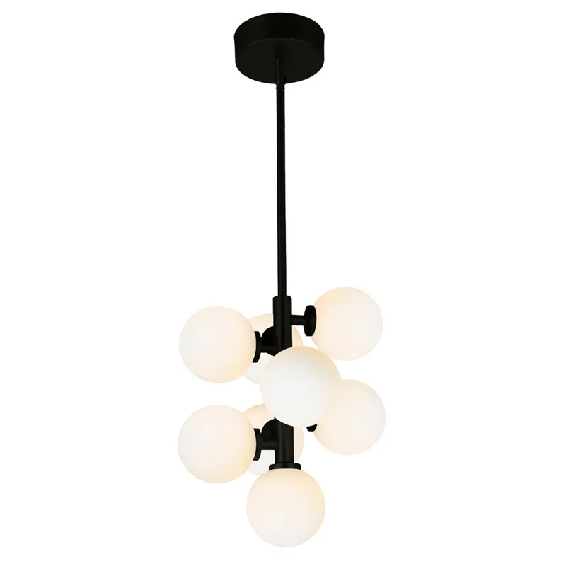 Arya Pendants 8 Lights Black Finish — Modern Lights LED Pendant Lights 7.0W 