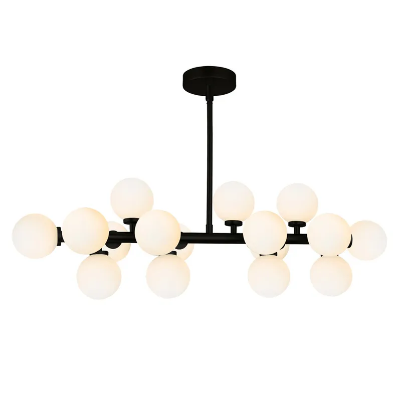 Arya Chandeliers 16 Light Black Finish — Modern Lights LED Pendant Lights 7.0W 