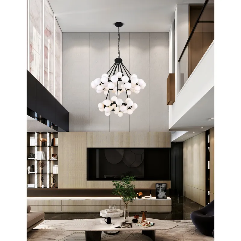 Arya Chandeliers 70 Black Finish — Modern Lights LED Pendant Lights 7.0W 