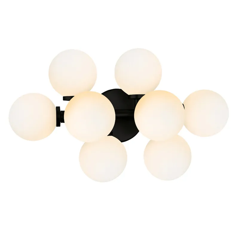 Arya Vanity Lights 8 Matte Black — Modern Lights LED Wall Lights 7.0W 